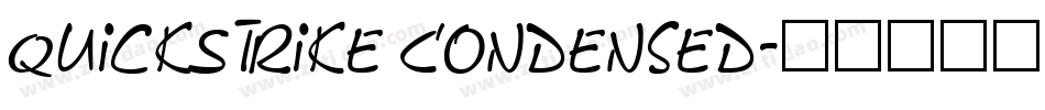 QuickStrike Condensed字体转换